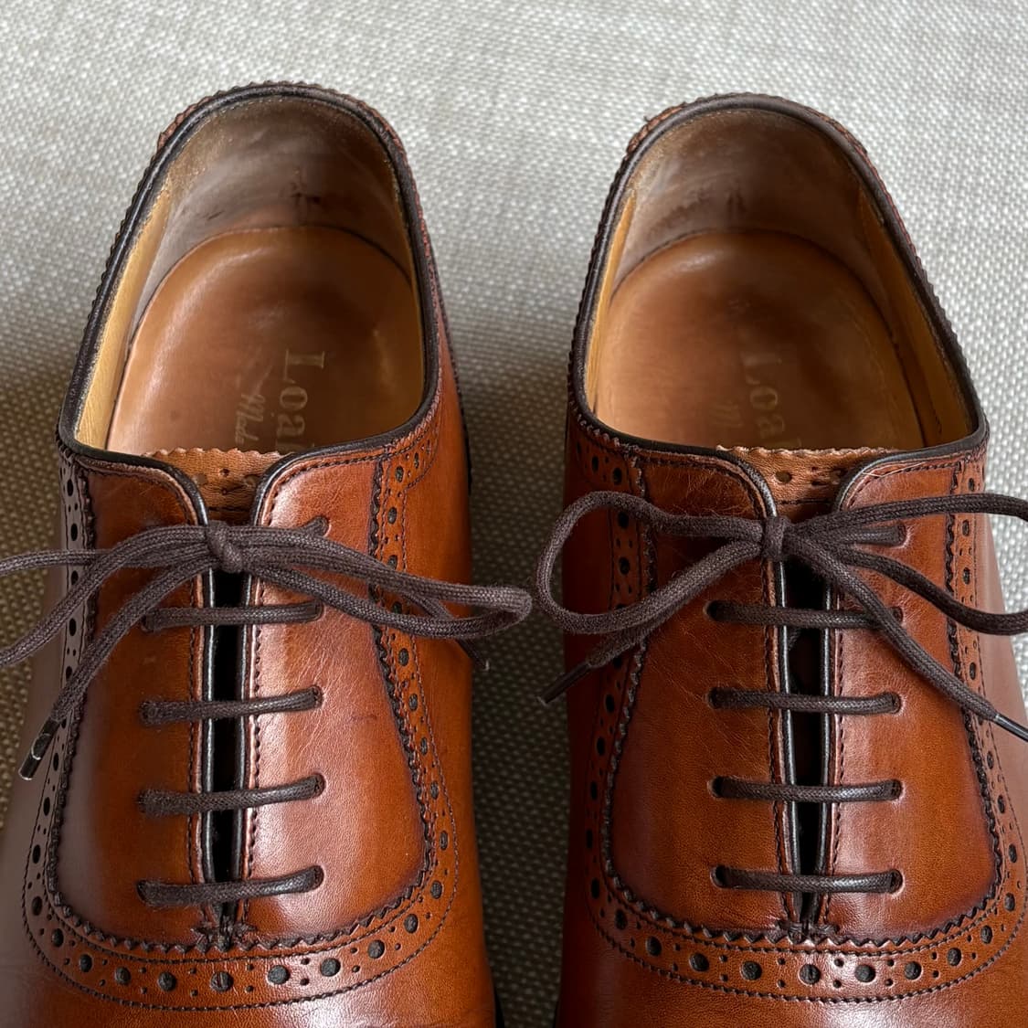 [UK6,250mm] Loake STRAND 마호가니 세미 브로그 슈즈 상품이미지10