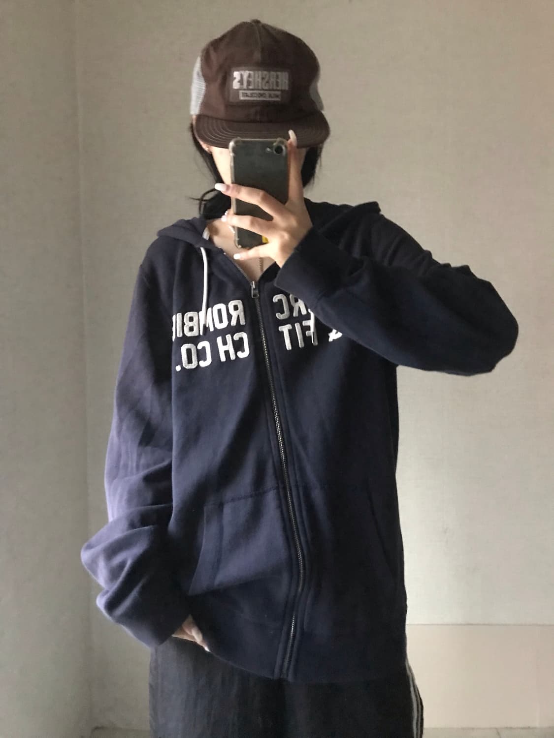 아베크롬비 네이비 후드집업 상품이미지1