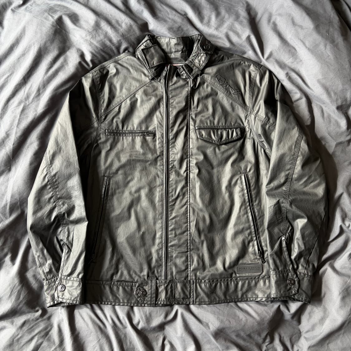 [FUBU] 후부 페이크 래더 블랙 자켓 상품이미지1