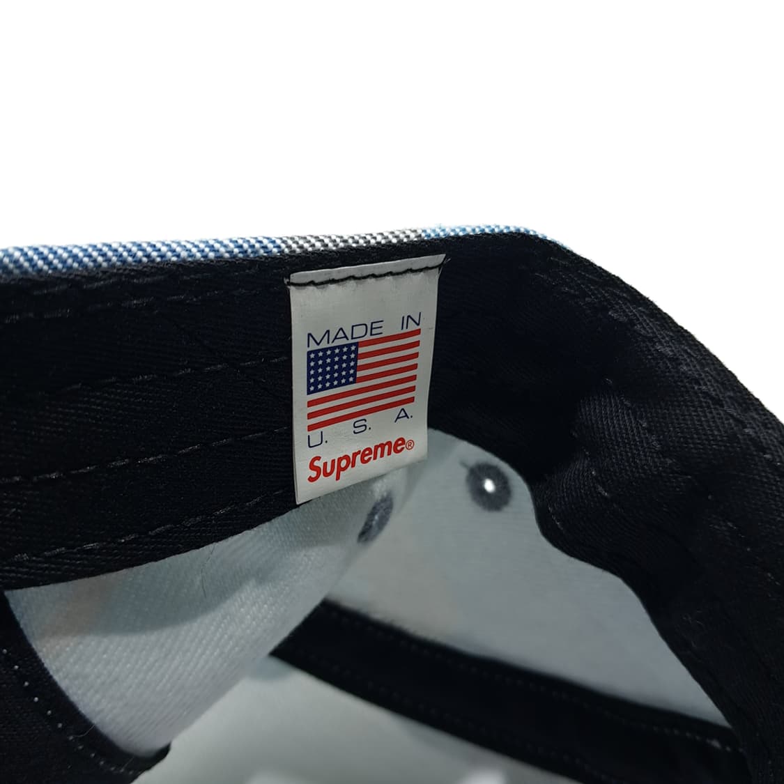 CL740 슈프림 미국판 워시드블루 밀리터리 카모 캠프캡 모자 상품이미지7