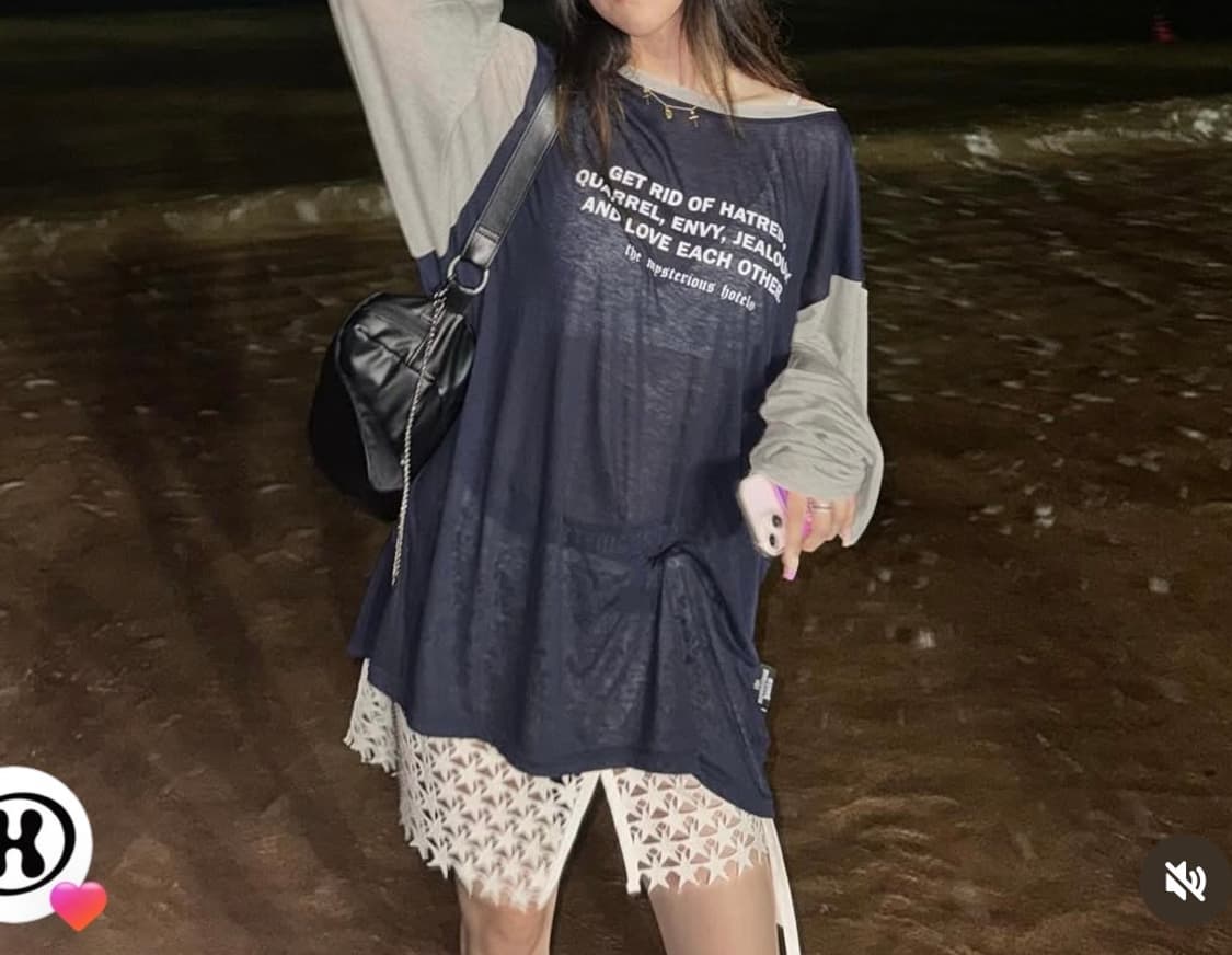 더미스테리어스호텔 시스루 티 상품이미지1