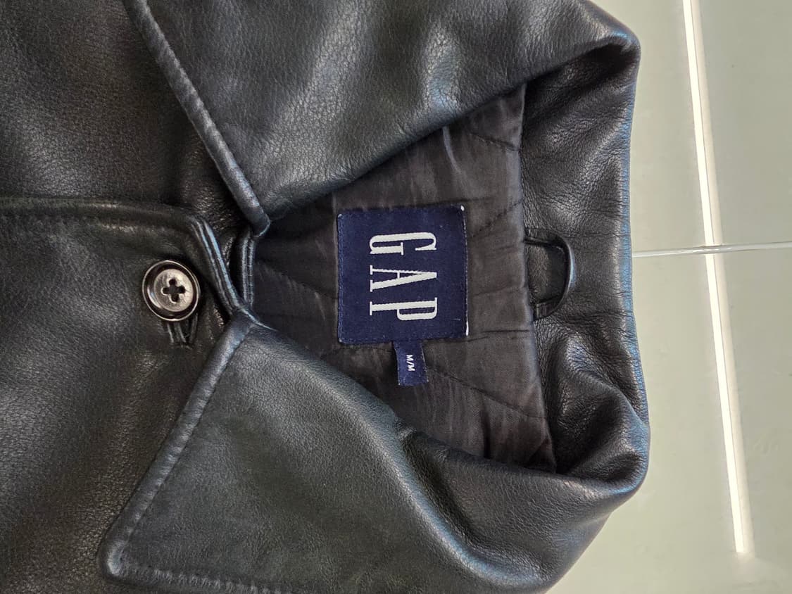 올드 갭 레더 카코트 M 상품이미지3