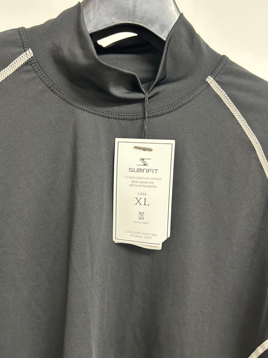 SUITFIT 기능성 쿨론티셔츠 블랙 XL 상품이미지2