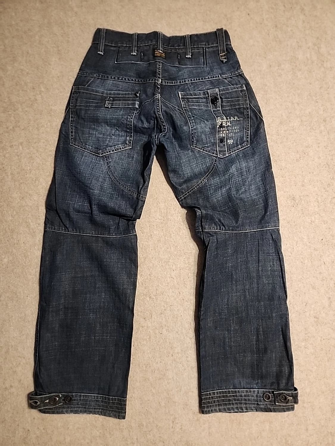 지스타 로우 빈티지 라프 엘우드 루즈 카고 데님 팬츠 상품이미지1