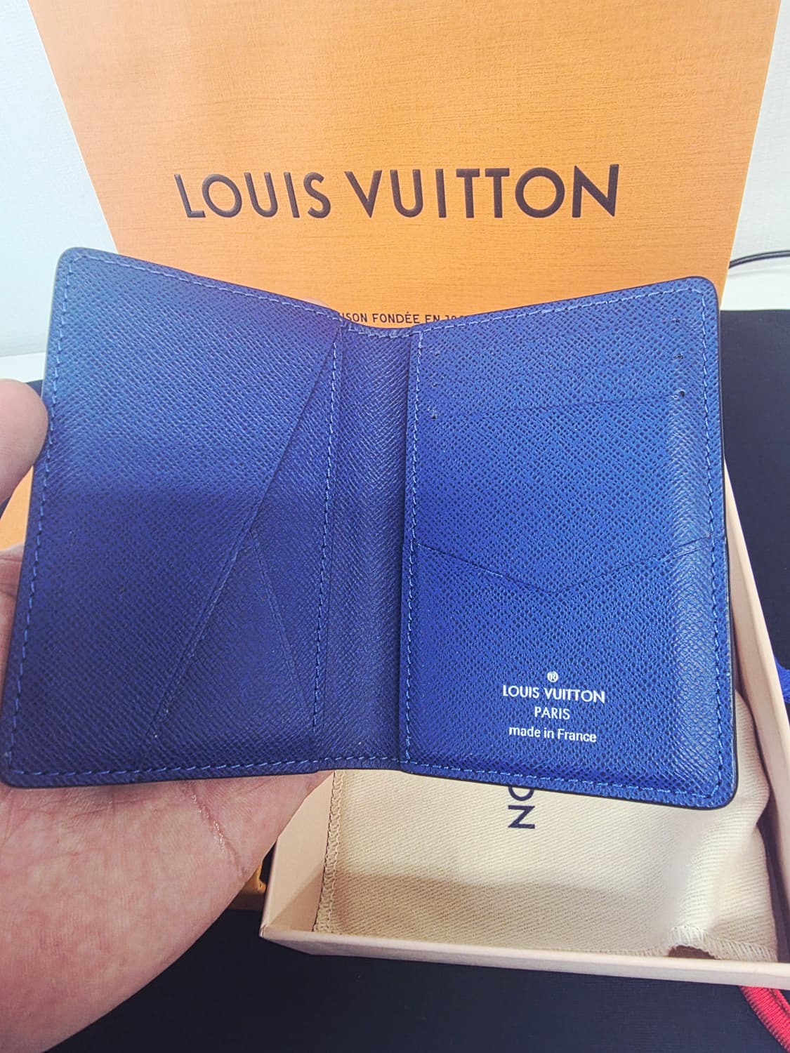 루이비통 오거나이저 카드지갑 코발트블루 상품이미지6