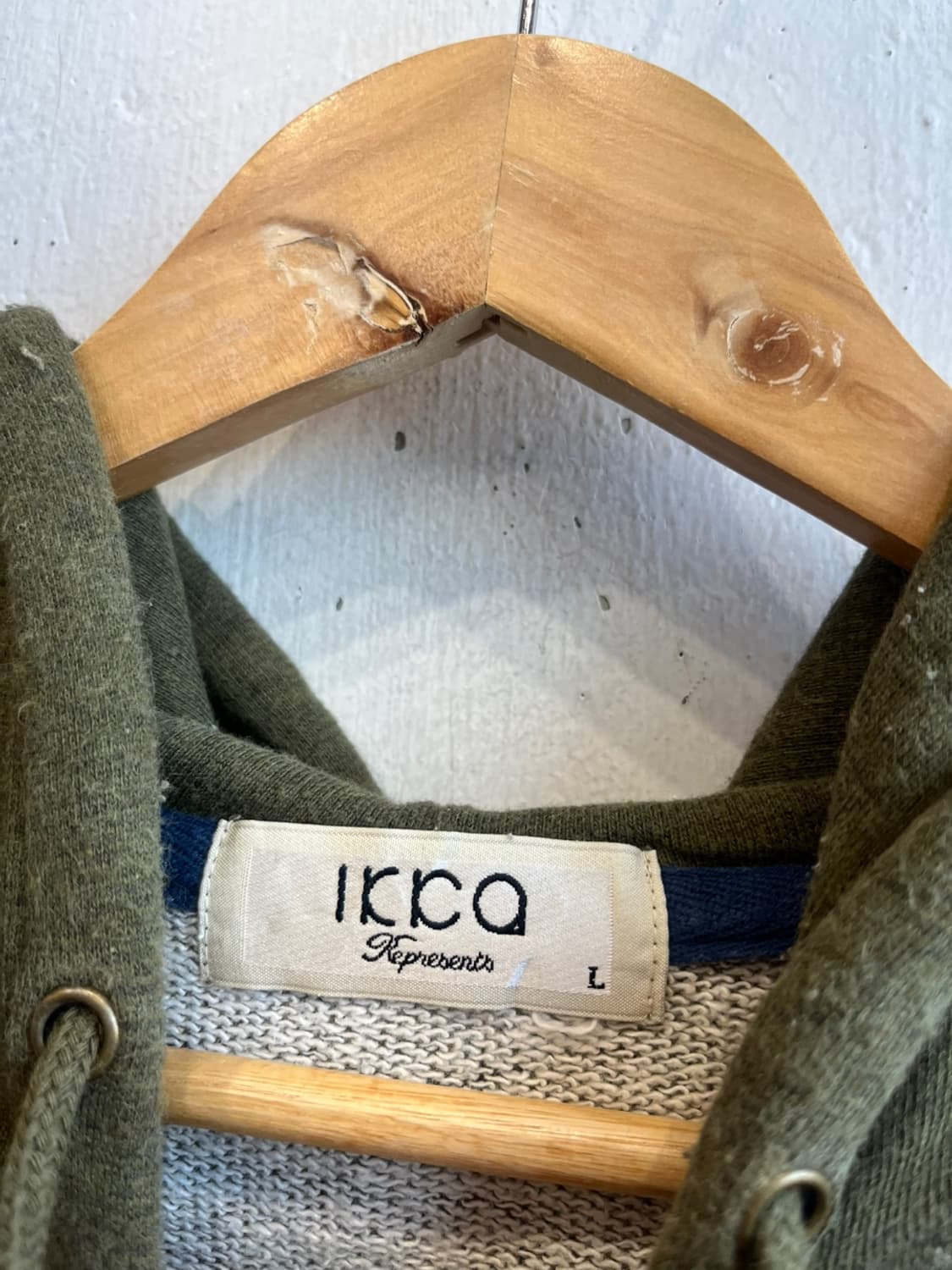 IKKA JPN 카키 후드  상품이미지5