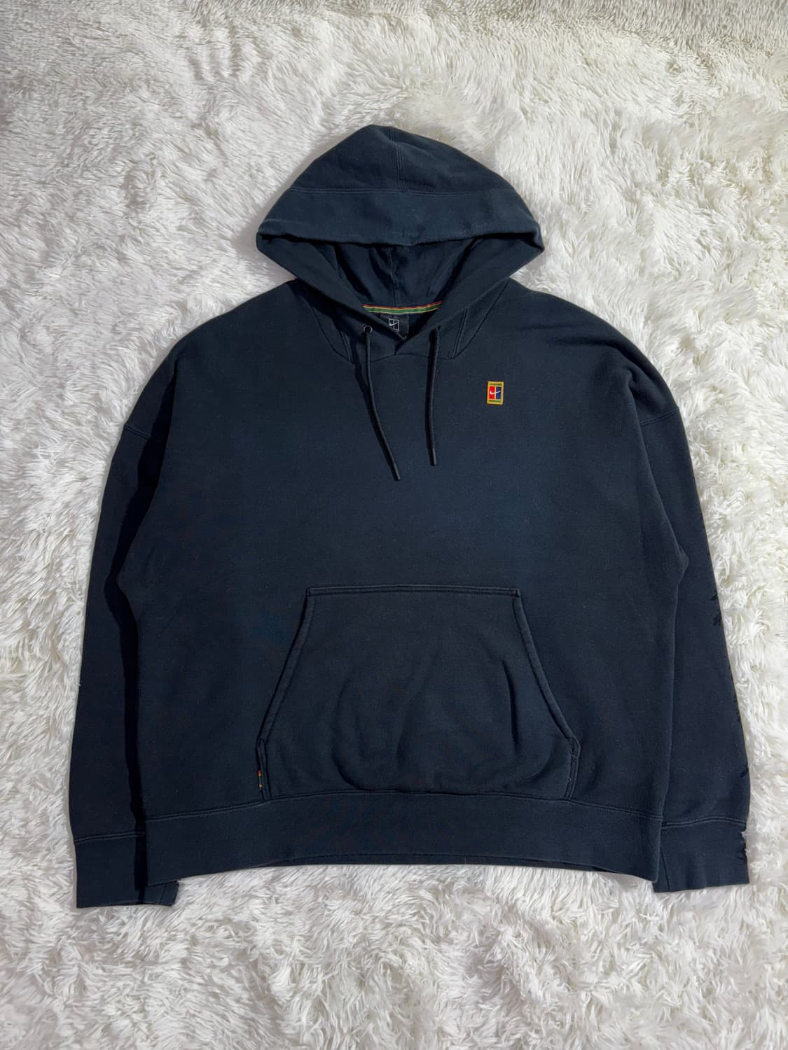 나이키 00‘s 테니스로고 블랙 후드 상품이미지3