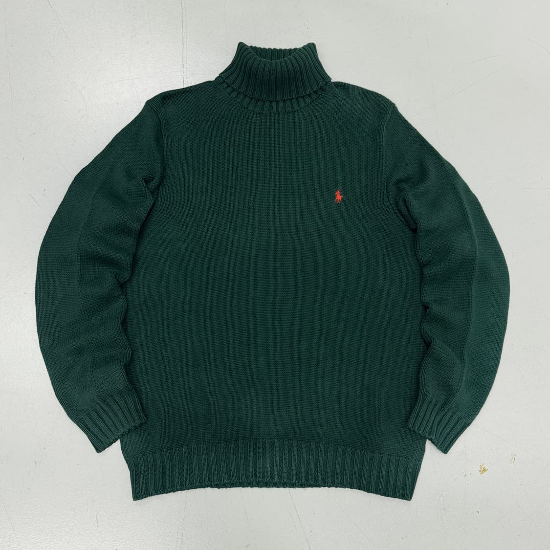 폴로 포니 목폴라 니트 그린 상품이미지2