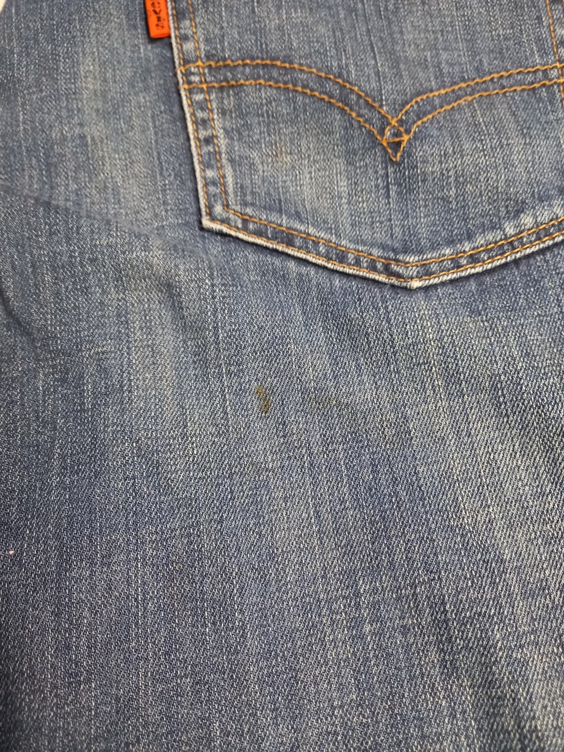 27-28 리바이스OT221 오렌지탭 워싱 스판 세미와이드진 27-605 상품이미지10