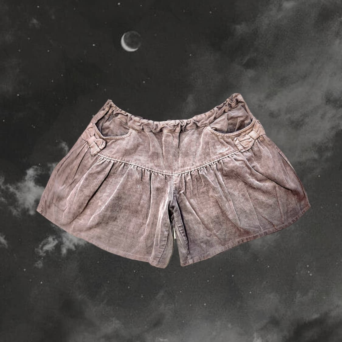 할인중) 초코깔 라떼갸루 갸루 코듀로이 리본 큐롯 브라운 상품이미지1