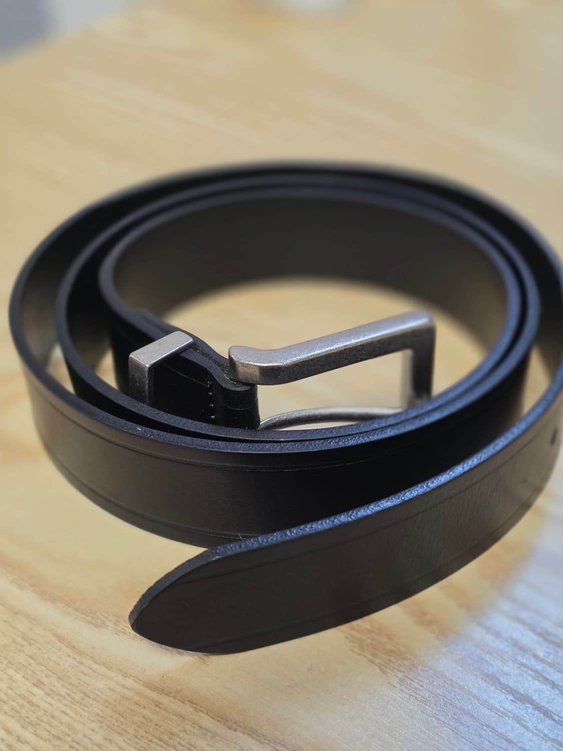 도프제이슨 / 미니멀 스퀘어 하드레더 벨트 / 2 상품이미지2