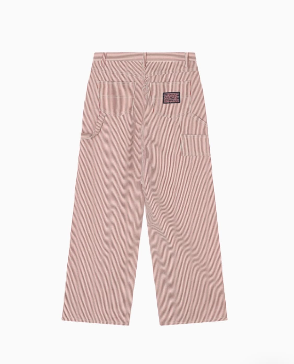 미나수 레드스트라이프 코튼 와이드팬츠 (S-M) 상품이미지6