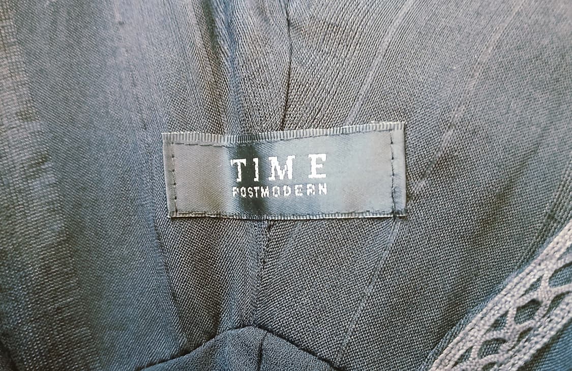 TIME POSTMODERN 이탈리아제 레이스 장식 롱원피스 블랙 상품이미지5