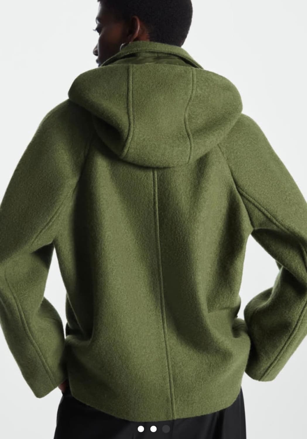 구해요) 코스 후드 보일드 울 코트  상품이미지3