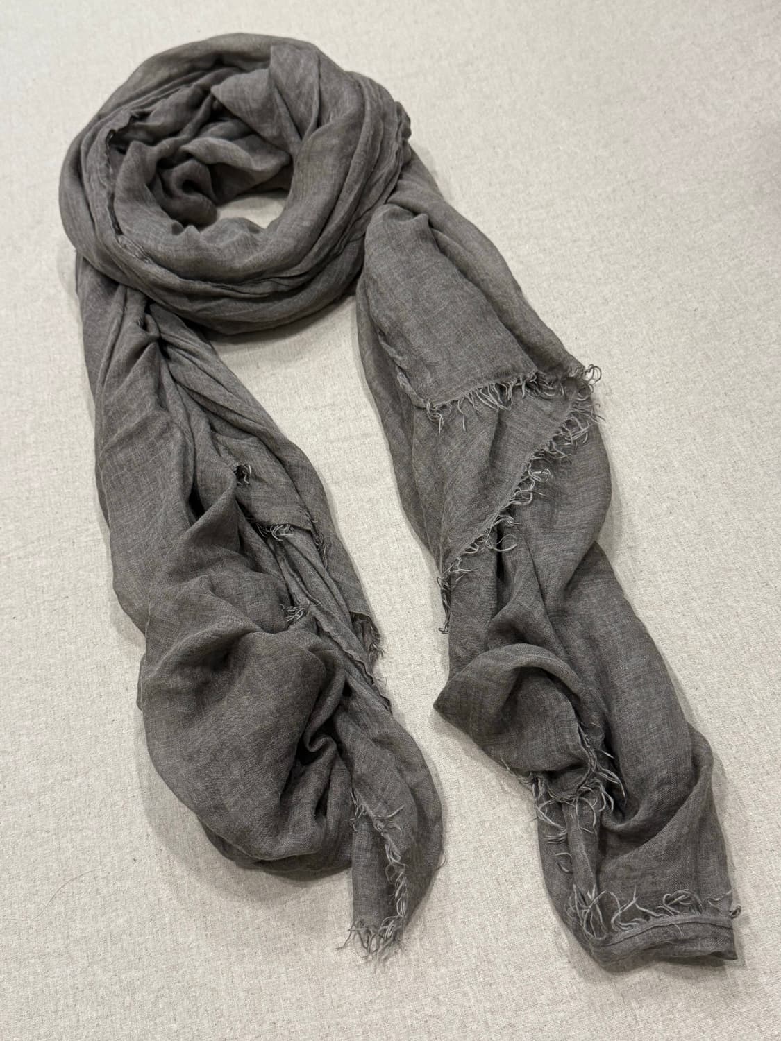 팔리에로 사르티 모달 그레이 카키 머플러 상품이미지2