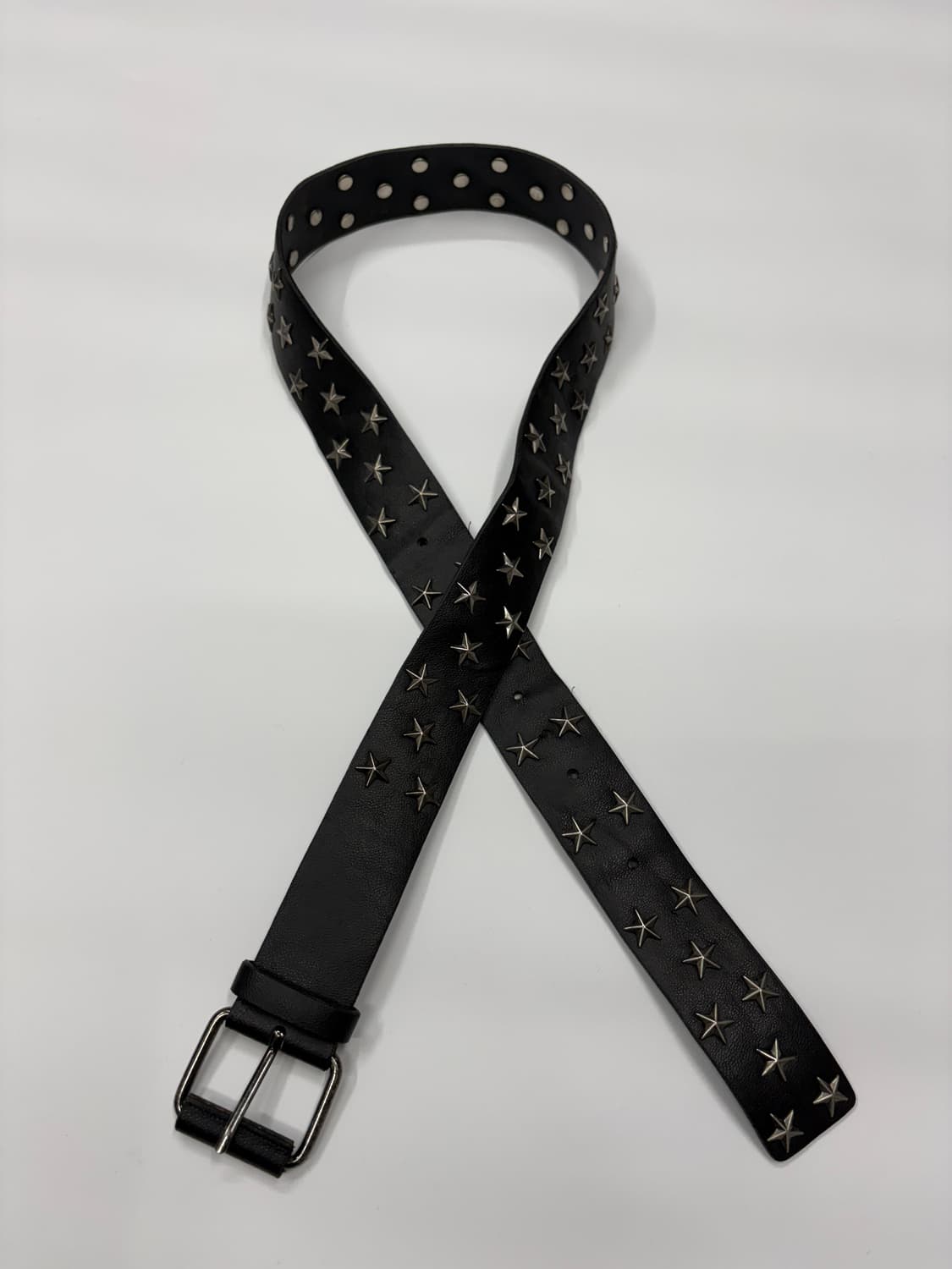 빈티지 웨스턴 스타 스터드 레더 벨트 상품이미지4