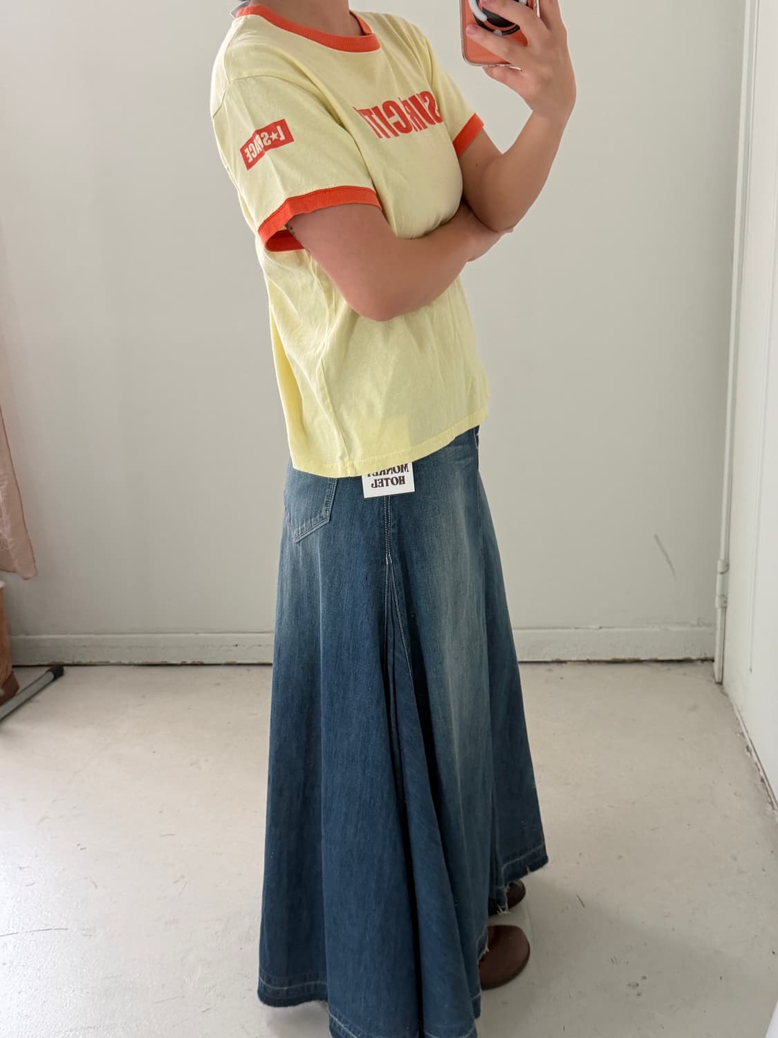 빈티지 surf city 링거 반팔티 상품이미지3