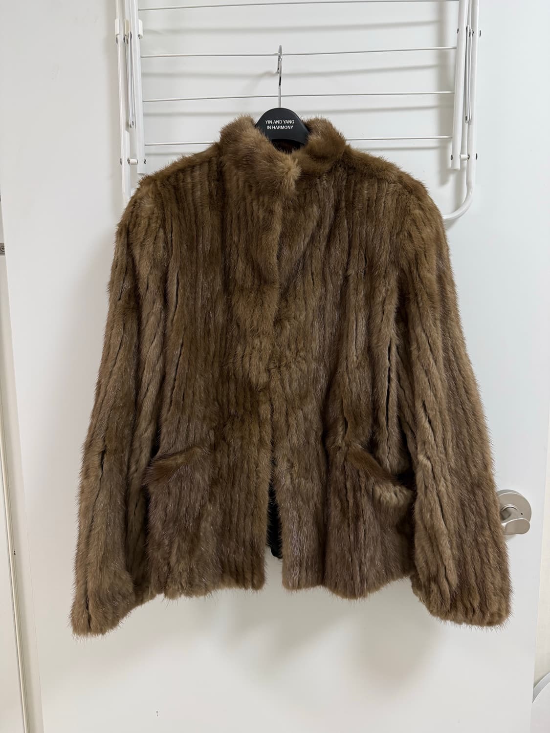 사가밍크 빈티지 코트 브라운 상품이미지1