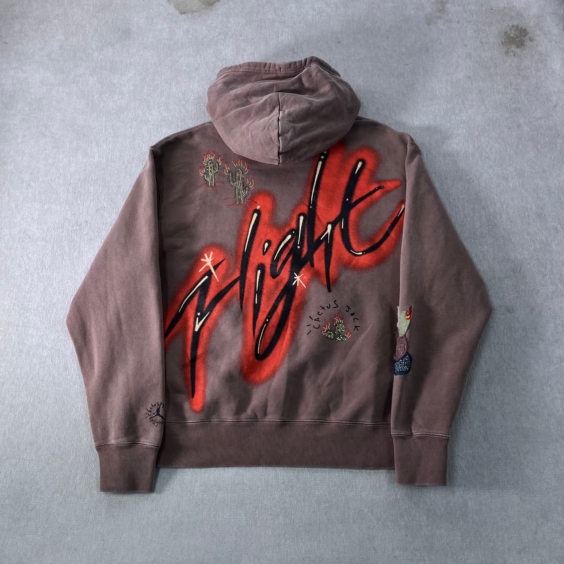 105 조던 x 트래비스 스캇 앤티크 브라운 후드티 상품이미지1