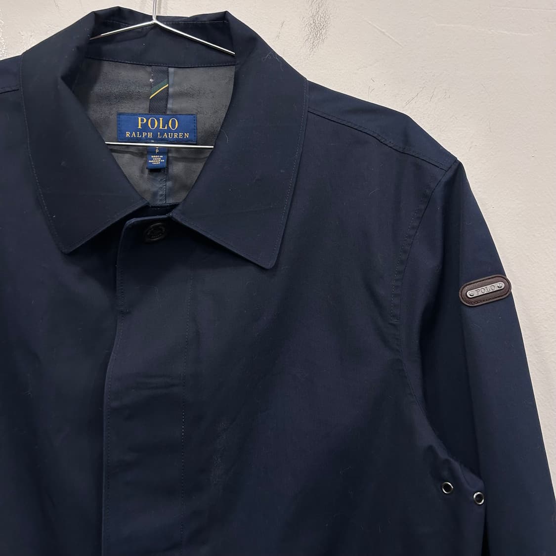 폴로 랄프로렌 히든버튼 네이비 트렌치코트 상품이미지1