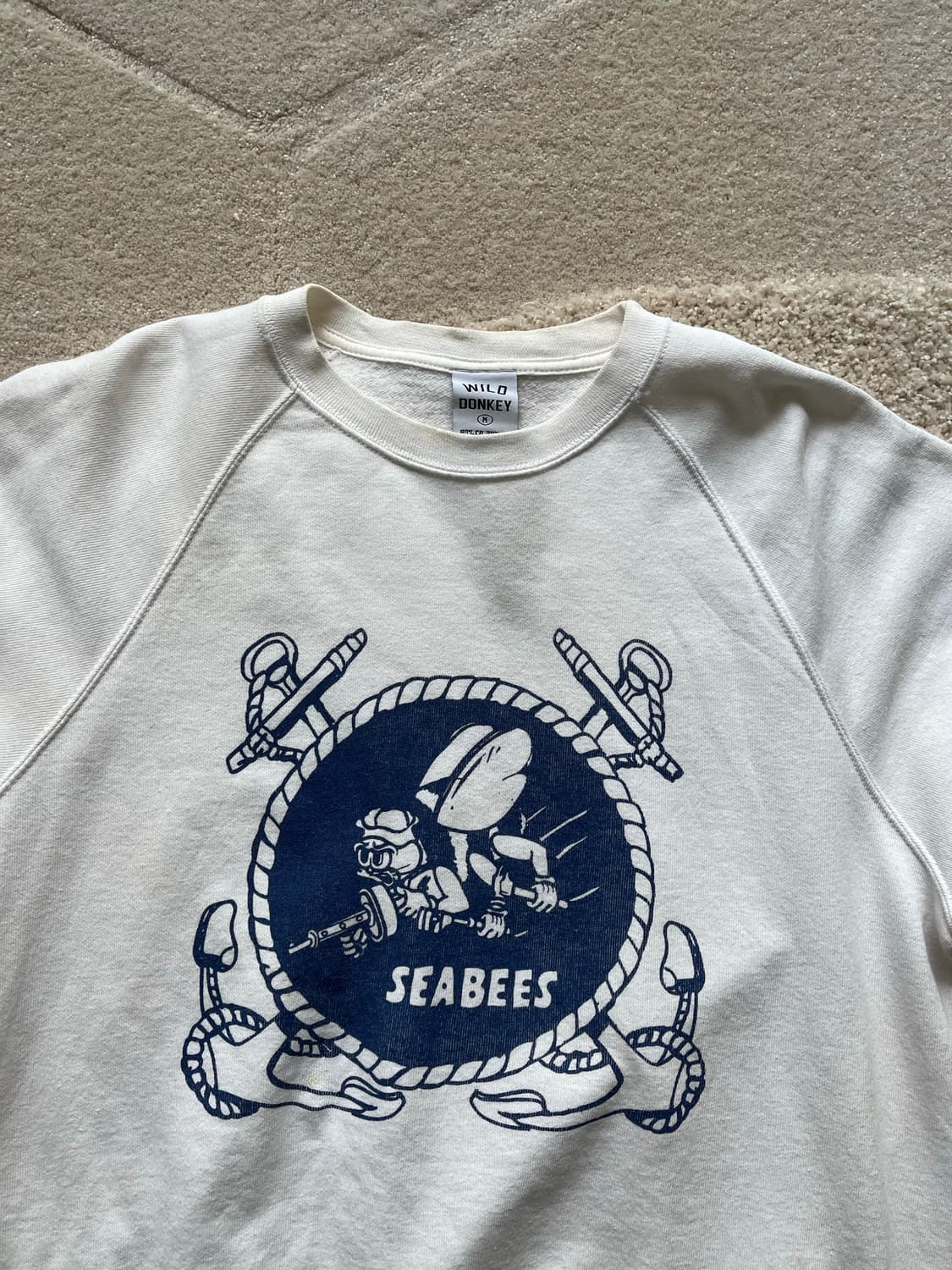 와일드동키 SEABEES 레글런 스웻셔츠 (100-103) 상품이미지3