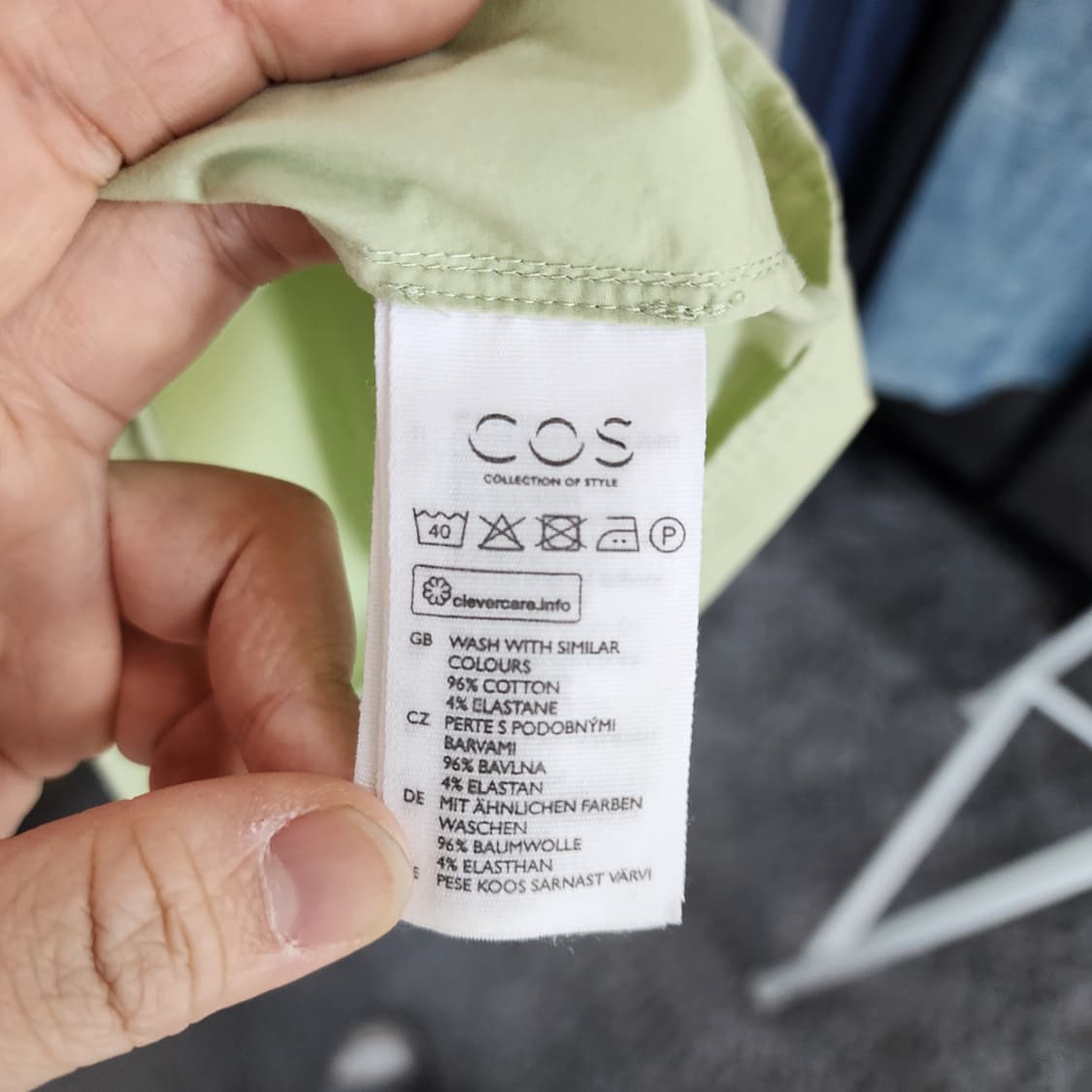 COS 코스 그린 셔츠 원피스 상품이미지5