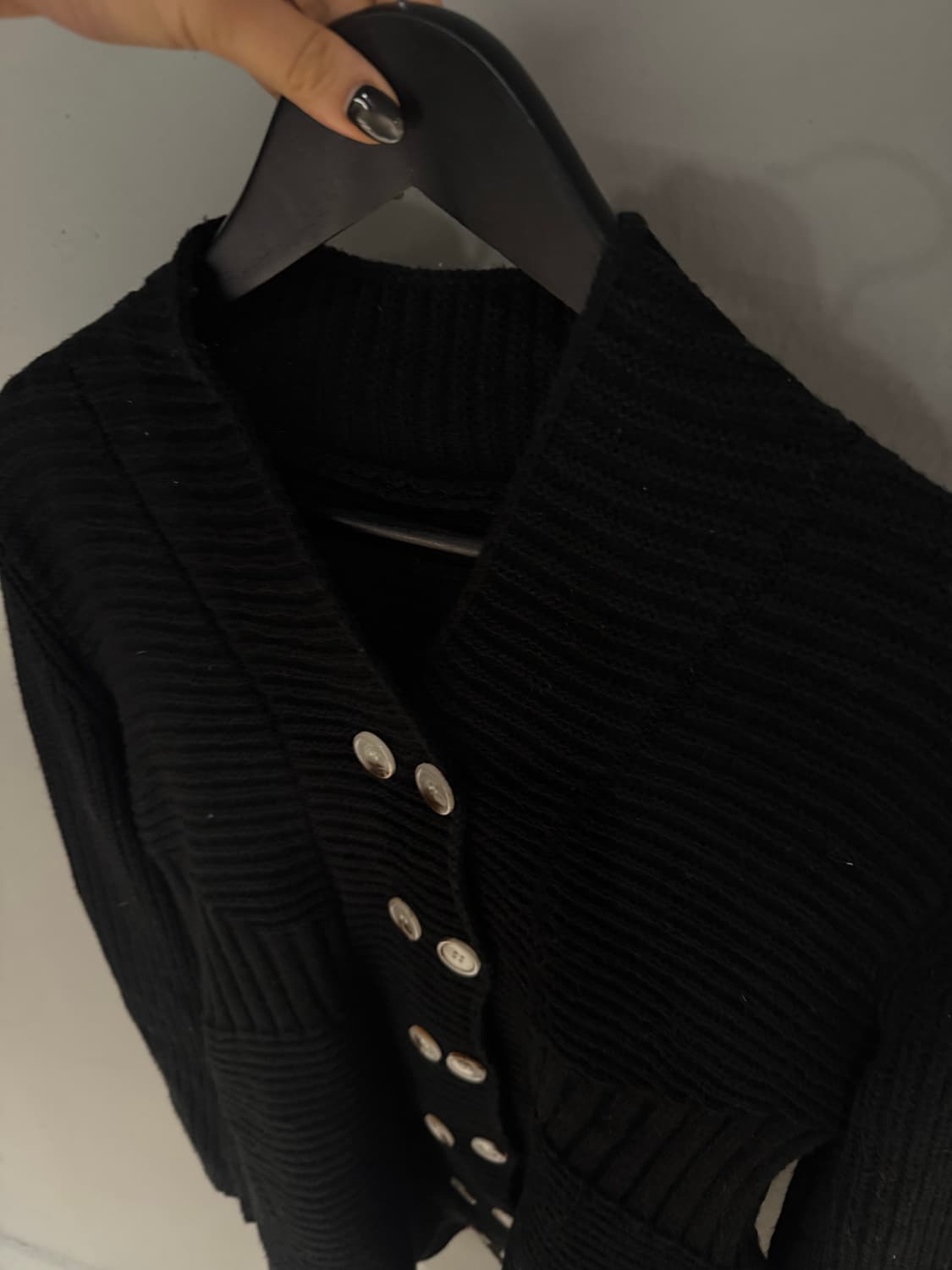 double button non-collar cardigan 상품이미지7