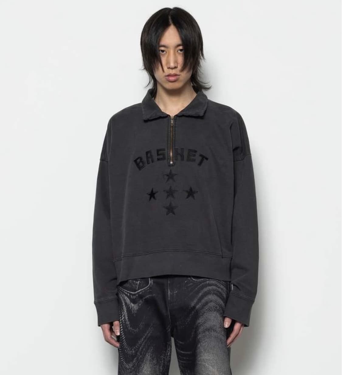 basketcase spellout 쿼터집 반집업 M 상품이미지4