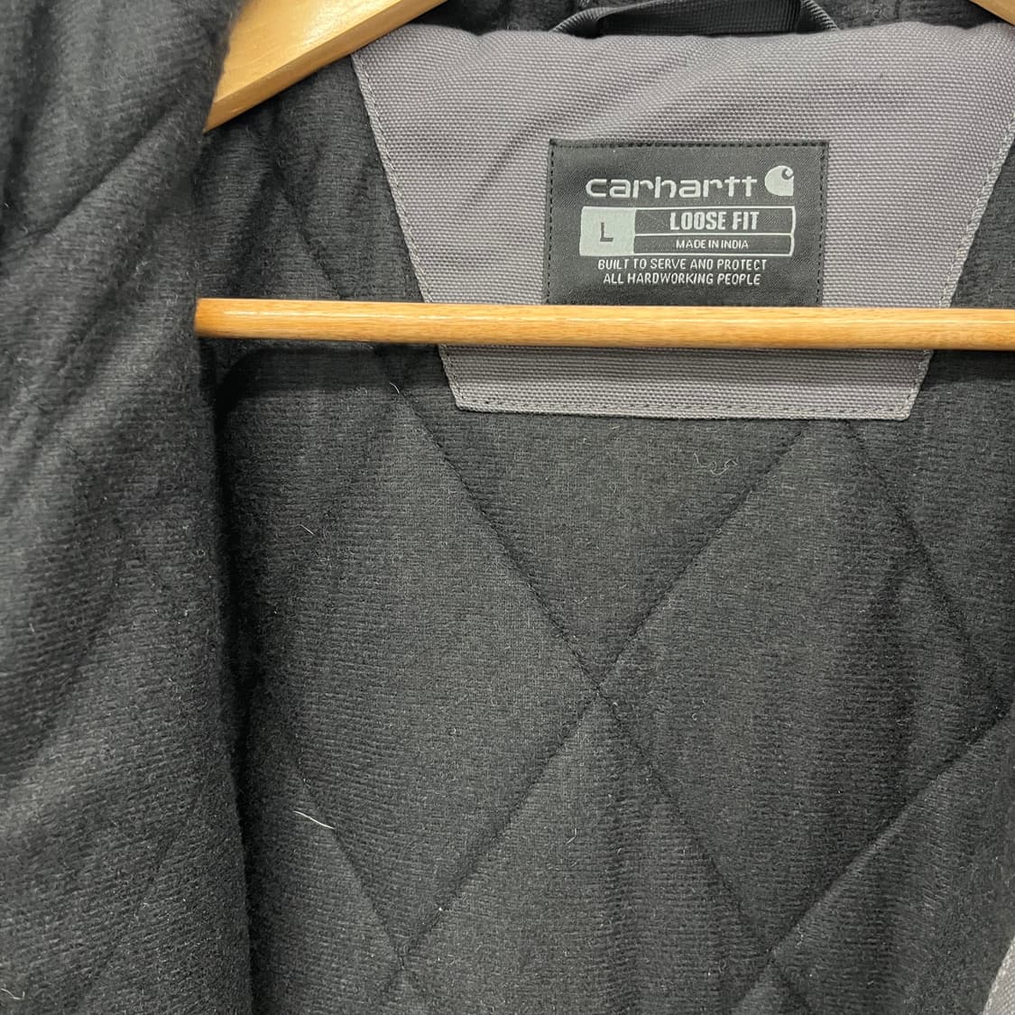 칼하트 후드 워크 자켓 차콜 남L 상품이미지4