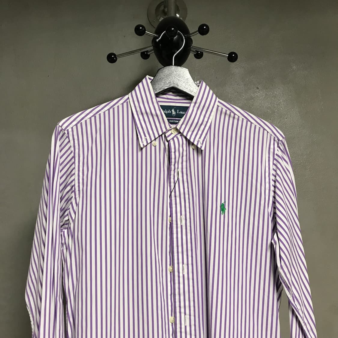 폴로 랄프로렌 스트라이프 셔츠 퍼플 S 상품이미지2
