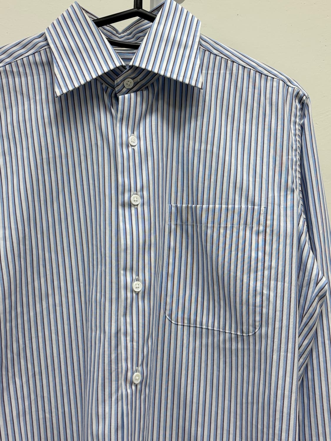 빈티지 블루 스트라이프 셔츠 상품이미지6