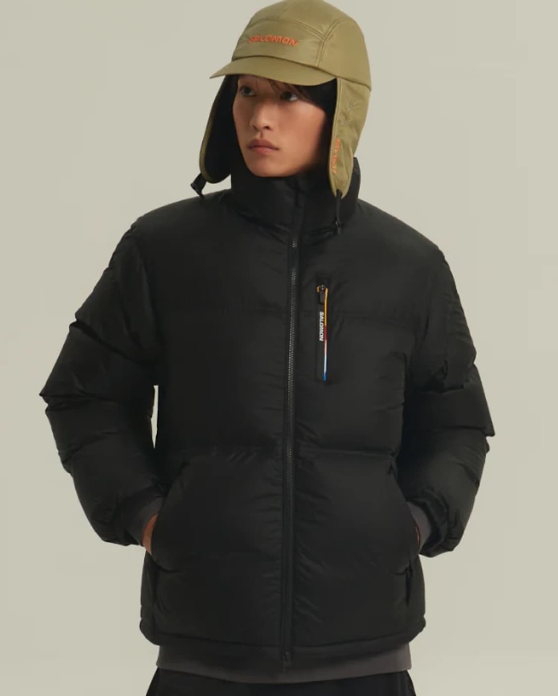 (거의 새제품) 살로몬 컨투어 다운 자켓 블랙 / L 상품이미지10