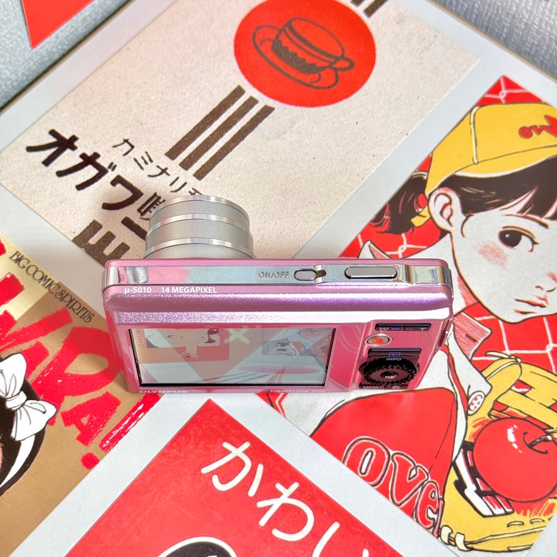 올림푸스 뮤 5010 베이비 핑크 빈티지디카 상품이미지3