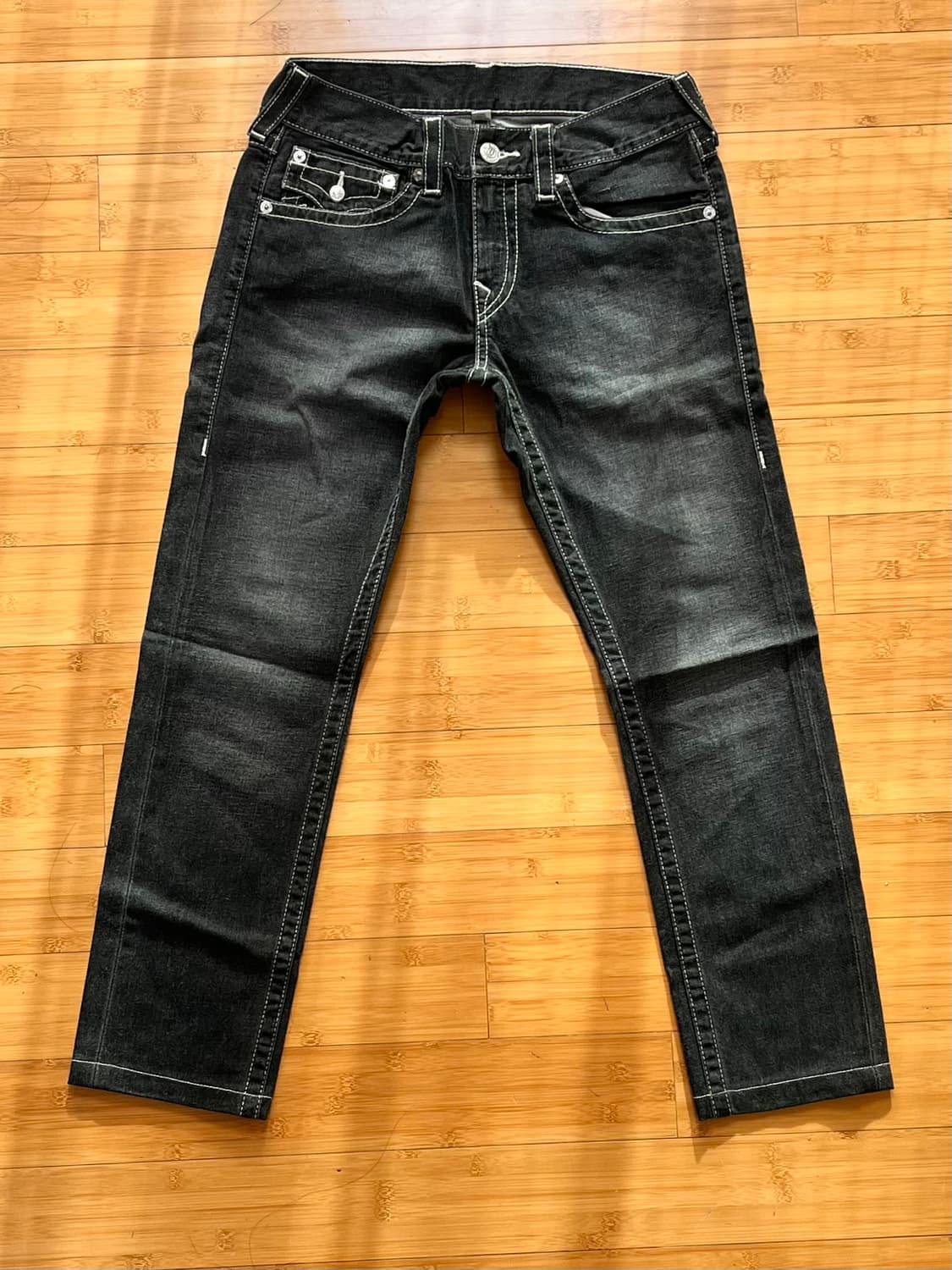 트루 릴리전 SKINNY 블랙진 SEAT 상품이미지2