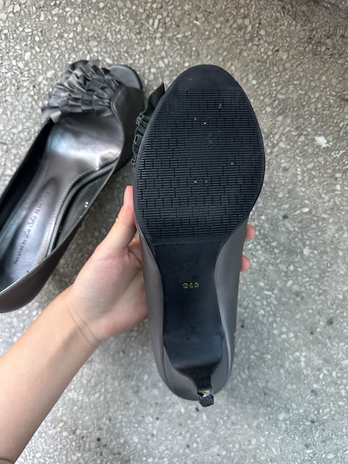 Vintage Ruffle Peep Toe Heels 상품이미지6