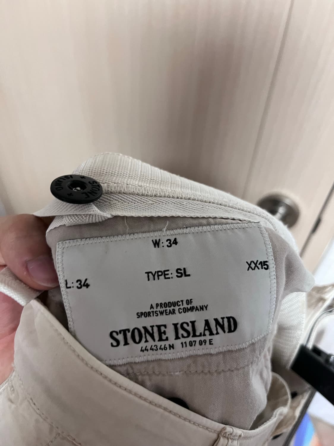 스톤 아일랜드 사와드 와펜 카고 팬츠 상품이미지4