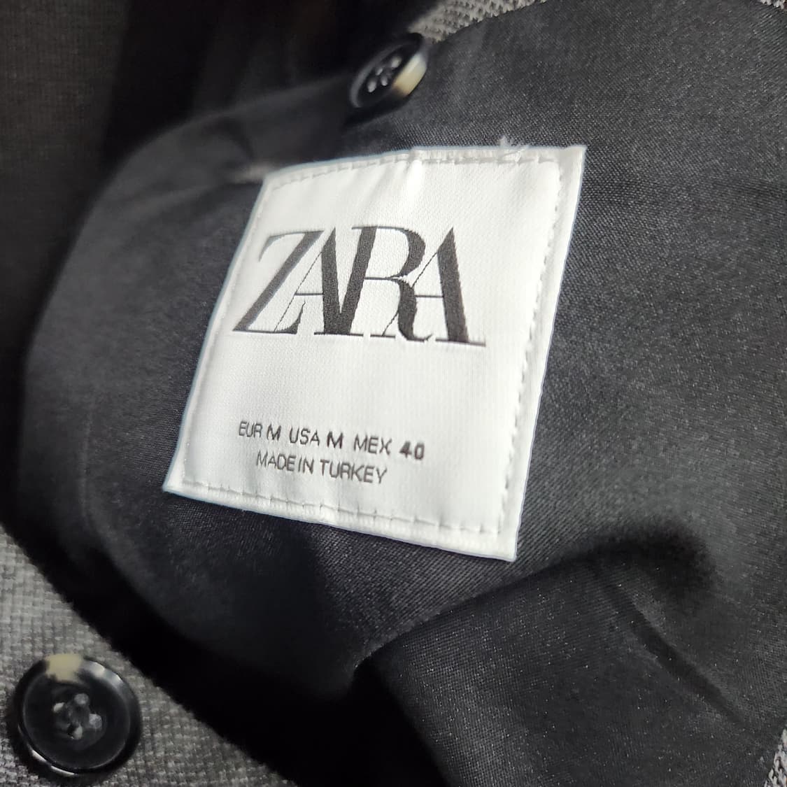 자린 ZARA 텍스처 패턴 블레이저 자켓 M(M) 상품이미지5