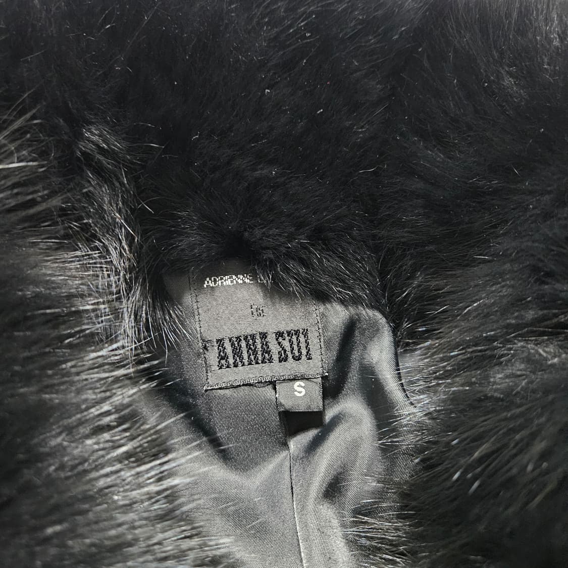 안나수이 블랙 퍼 코트[S] 상품이미지5