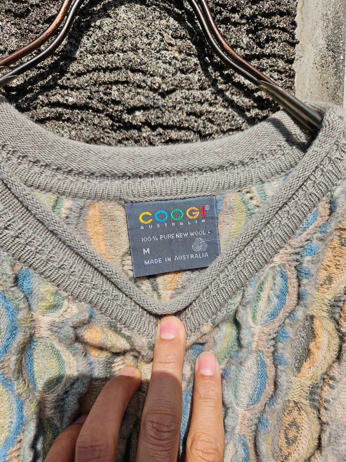 Coogi 쿠지 케이블 니트 (M, 루즈핏 95)
 상품이미지4