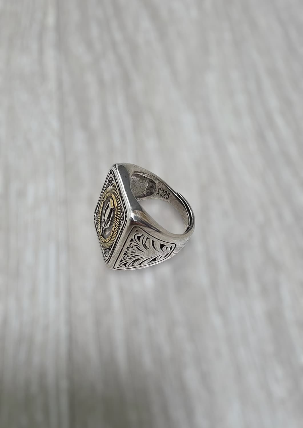 실버925 성모 마리아 은반지 상품이미지3