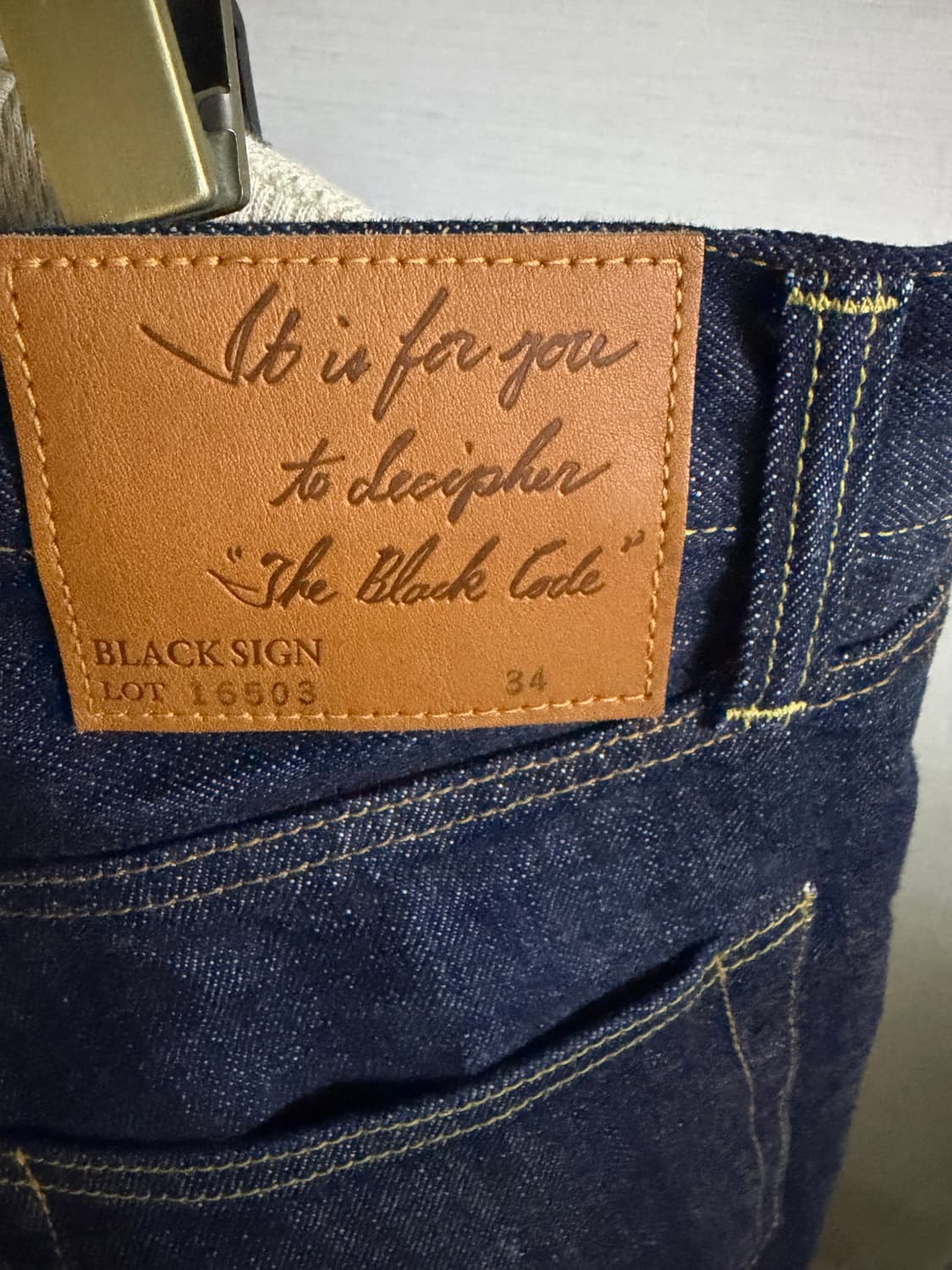 블랙사인 14oz bs denim pants 상품이미지8
