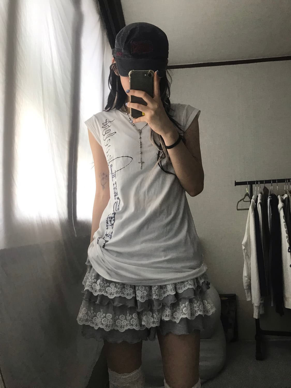 디젤 화이트 딱붙핏 로고 반팔티셔츠 상품이미지4
