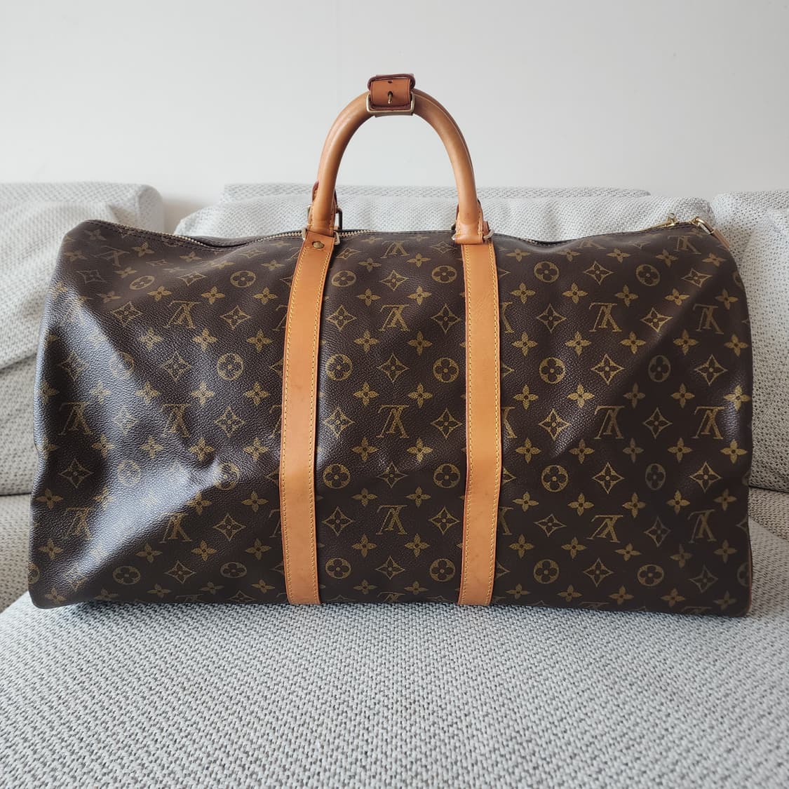 상태최상 루이비통 키폴 55 모노그램 반둘리에 보스턴백 여행가방 상품이미지3