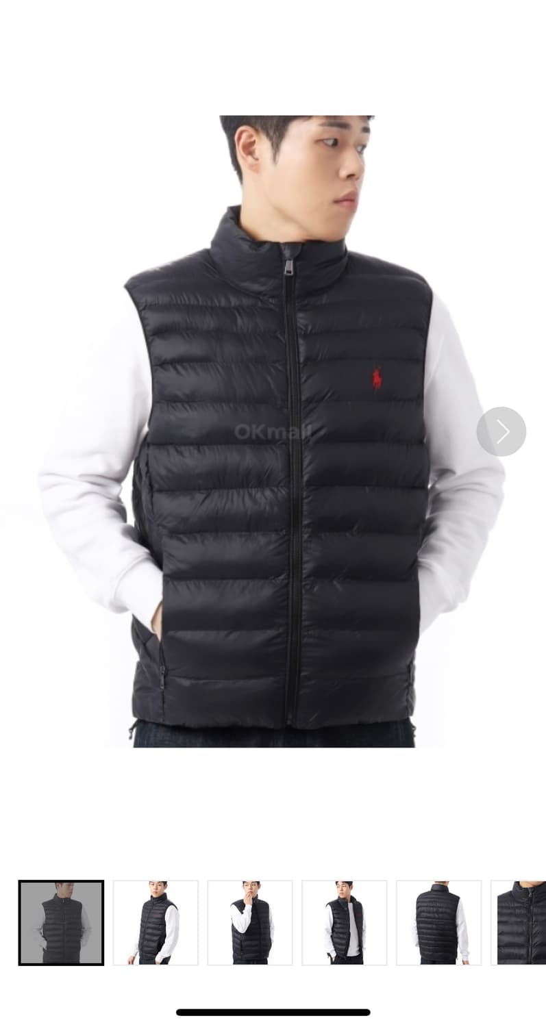 폴로 패딩조끼 블랙 L 상품이미지1