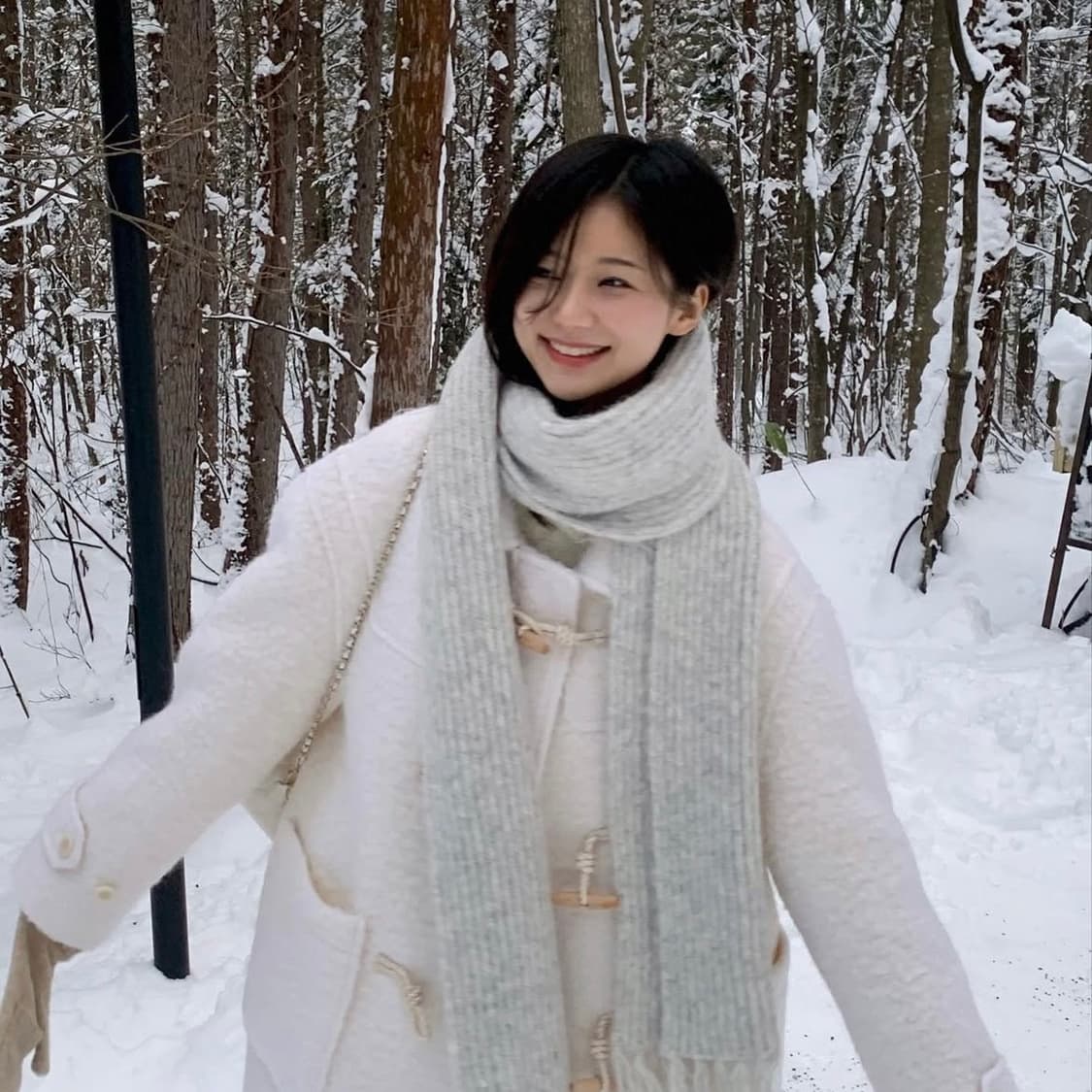 [무배] 윤슬샵 yoonseul 모헤어 클라우드 더플 코트 크림 상품이미지3