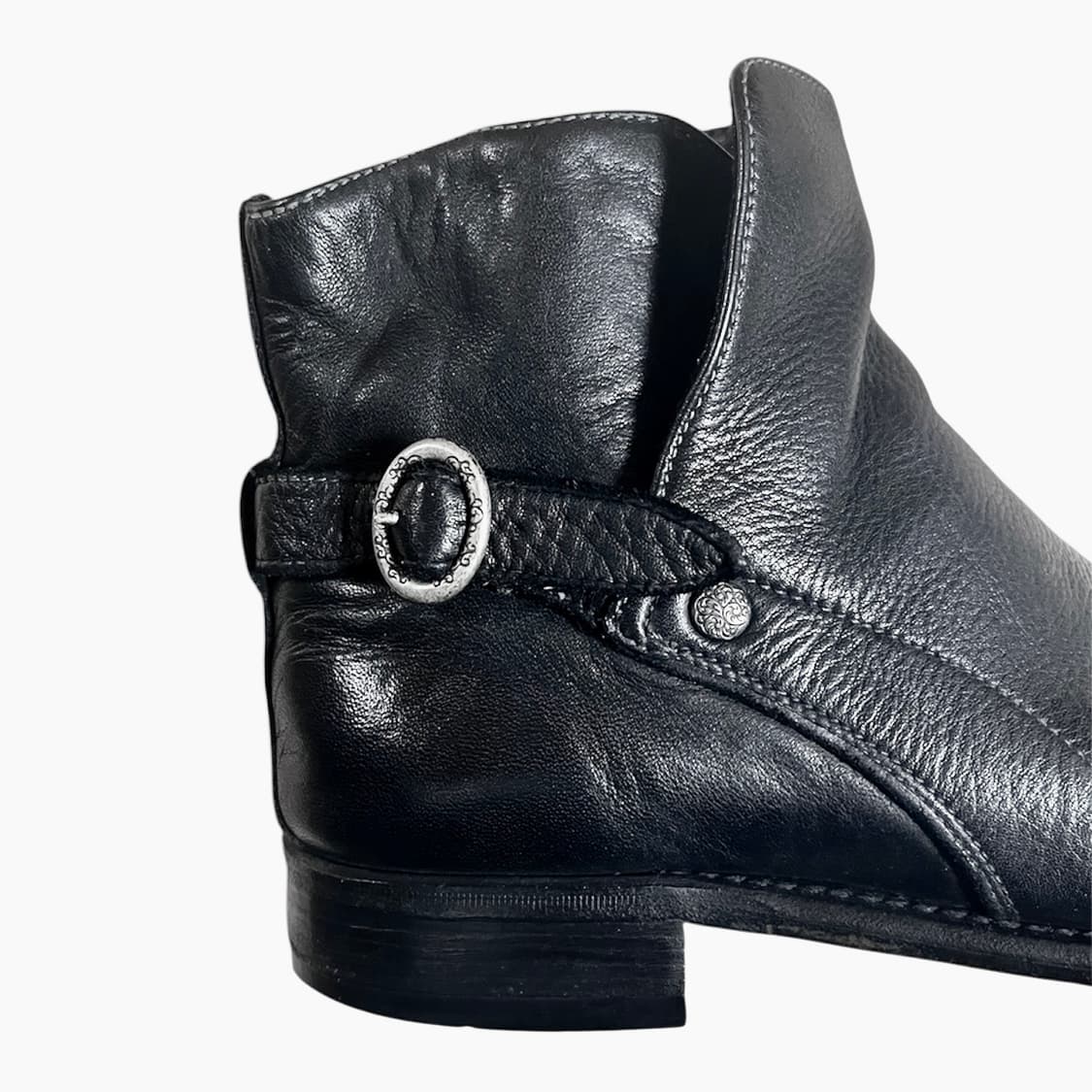 Vintage black leather boots 상품이미지4