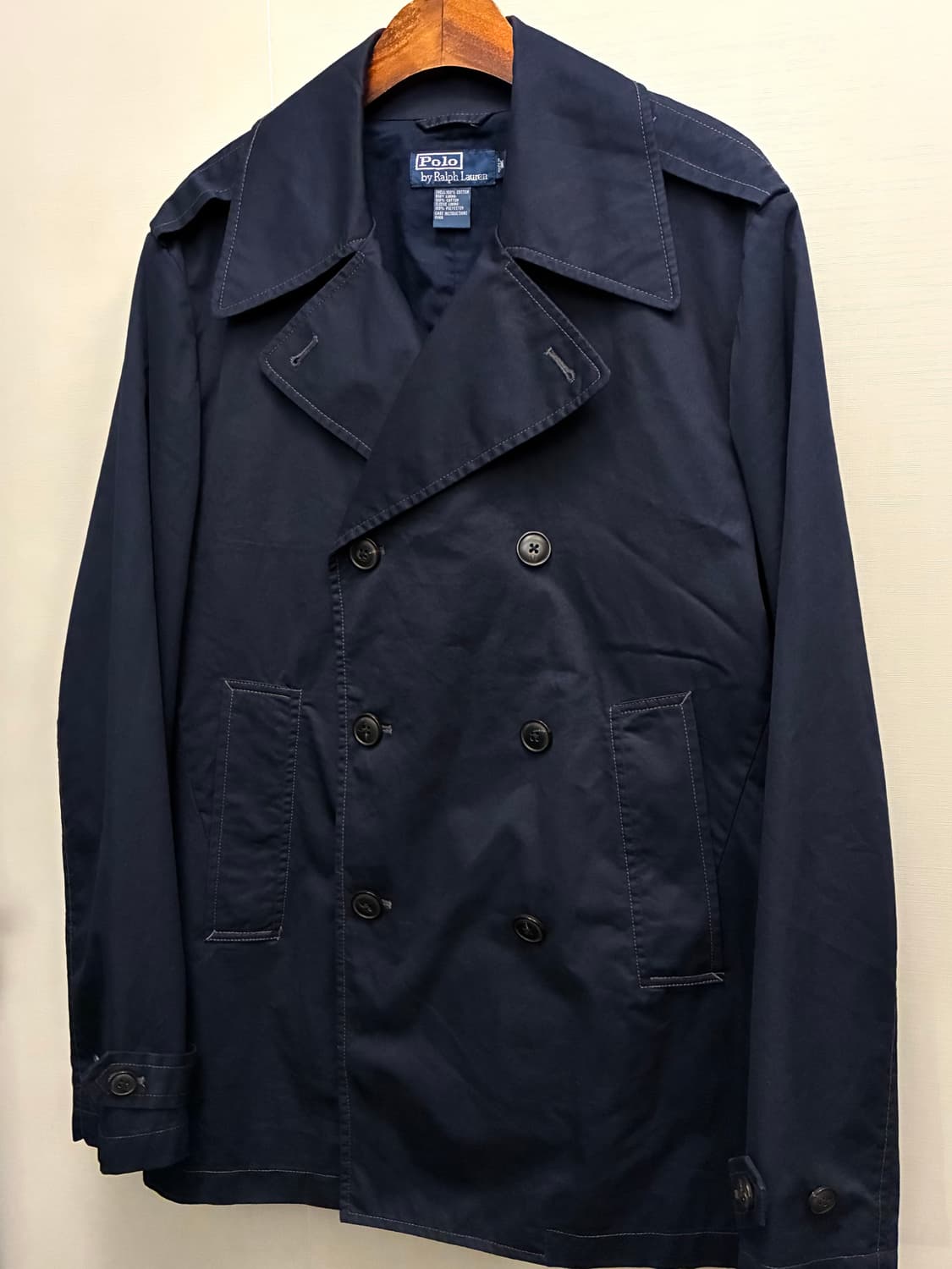 (97~100)폴로랄프로렌 코튼 미해군 더블 피코트 더플코트 상품이미지2