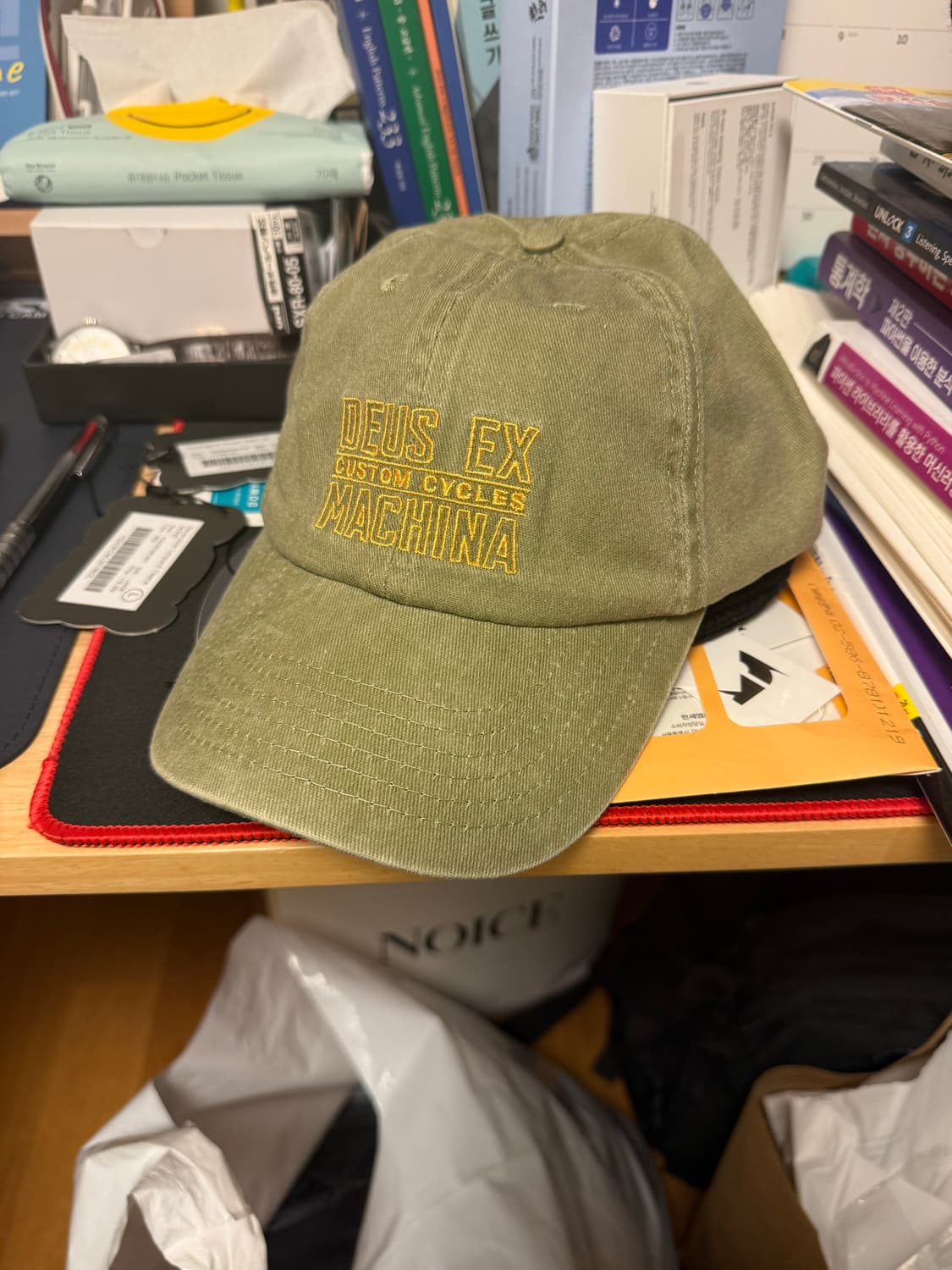 (새상품)Deus Ex Machina 카키색 모자🧢 상품이미지1