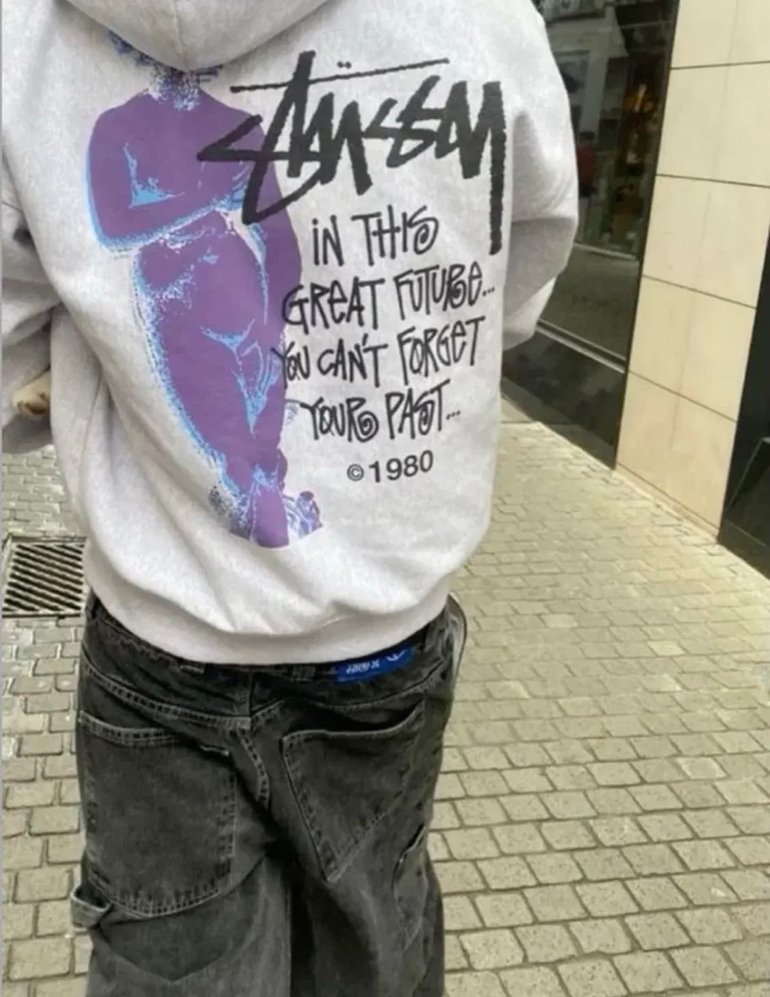 스투시 그레이트 퓨처 후드 애쉬 헤더 상품이미지1