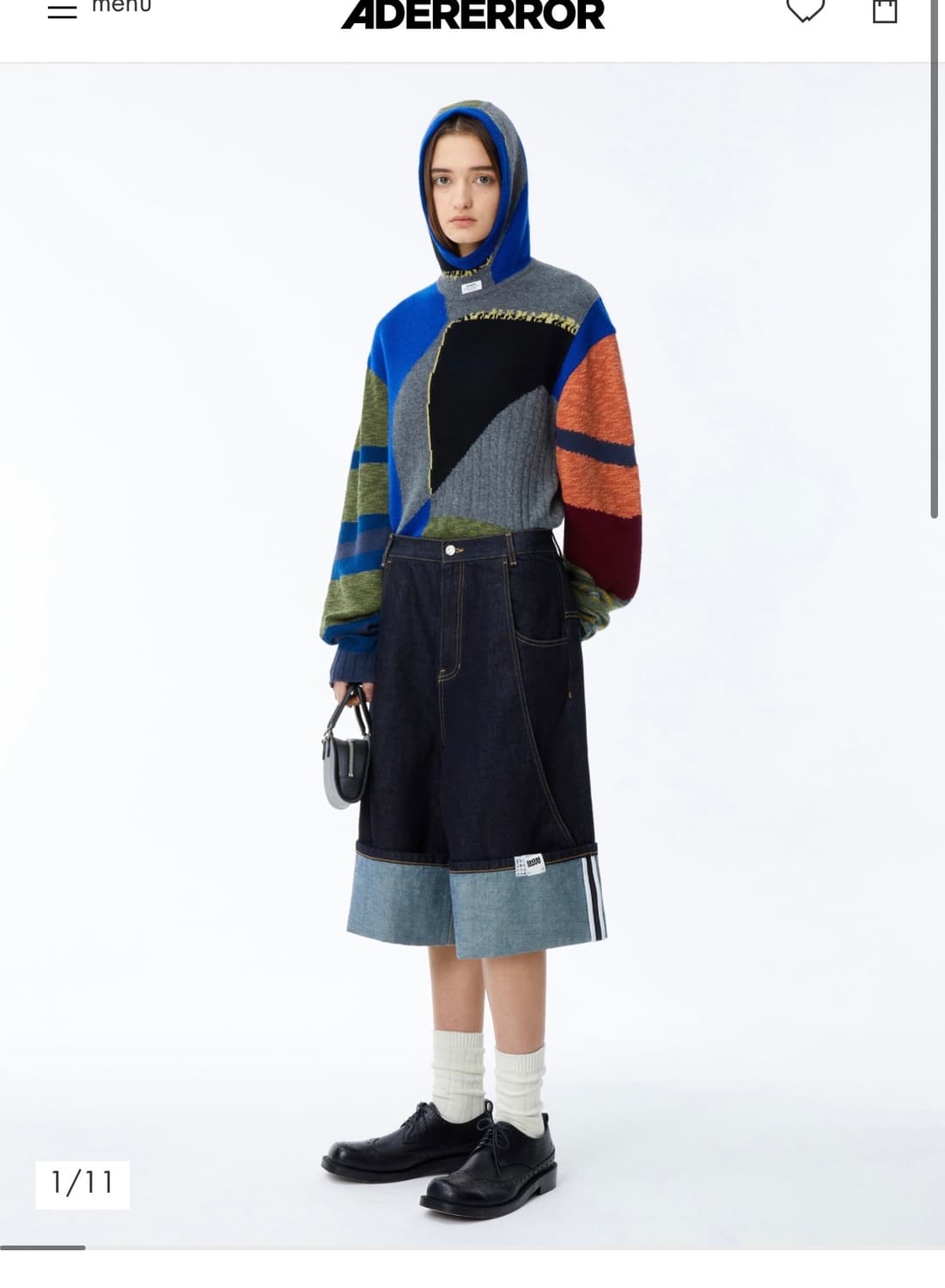 ADERERROR Henrik jeans 데님 버뮤다 S 상품이미지1